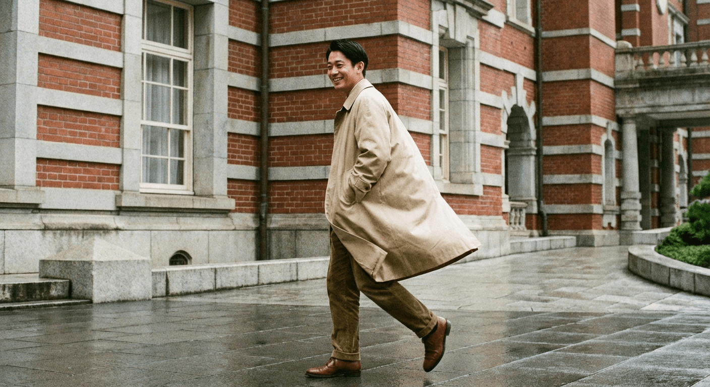 シングルラグランコート